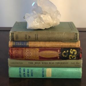 Vintage books. Primarily for decorative purposes.